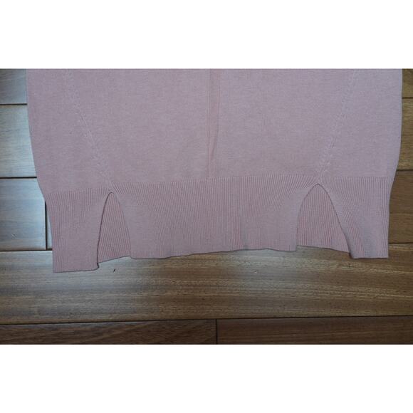 BCBG Maxazria Soft Fine Ribbed Knit Sweater Jumper Top Soft Pink Size XXS Small - Picture 5 of 7